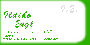 ildiko engl business card